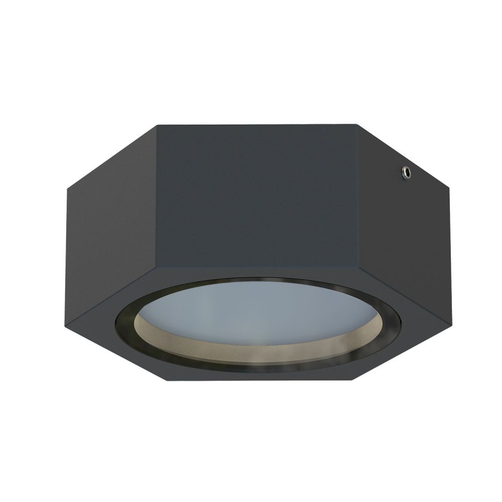 Уличный накладной светильник 9,5*4,2 см, 1*GX53LED, 15W, Favourite Fantum 4667-1U, черный