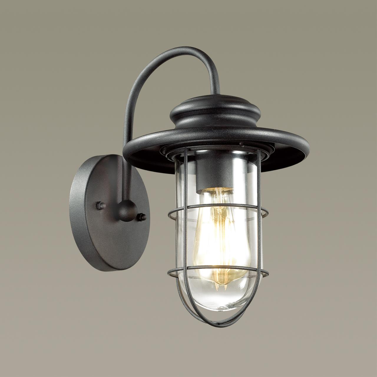 Уличный настенный светильник Odeon Light Helm 4171/1W черный