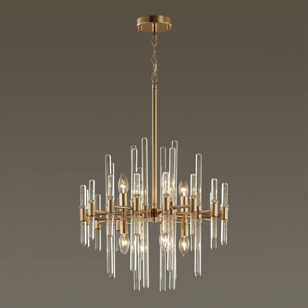 Подвесная люстра Диаметр 50 см Odeon Light Stika 4988/8 Золото