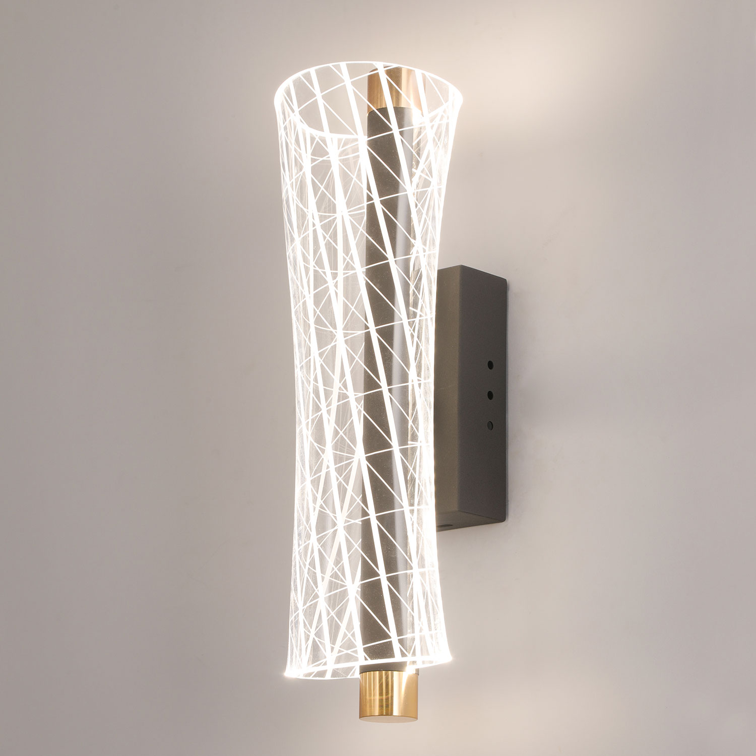 Бра настенное 10*31-31 см, 1*LED, 8W, 4000K, Lussole Calvert LSP-7369, черный