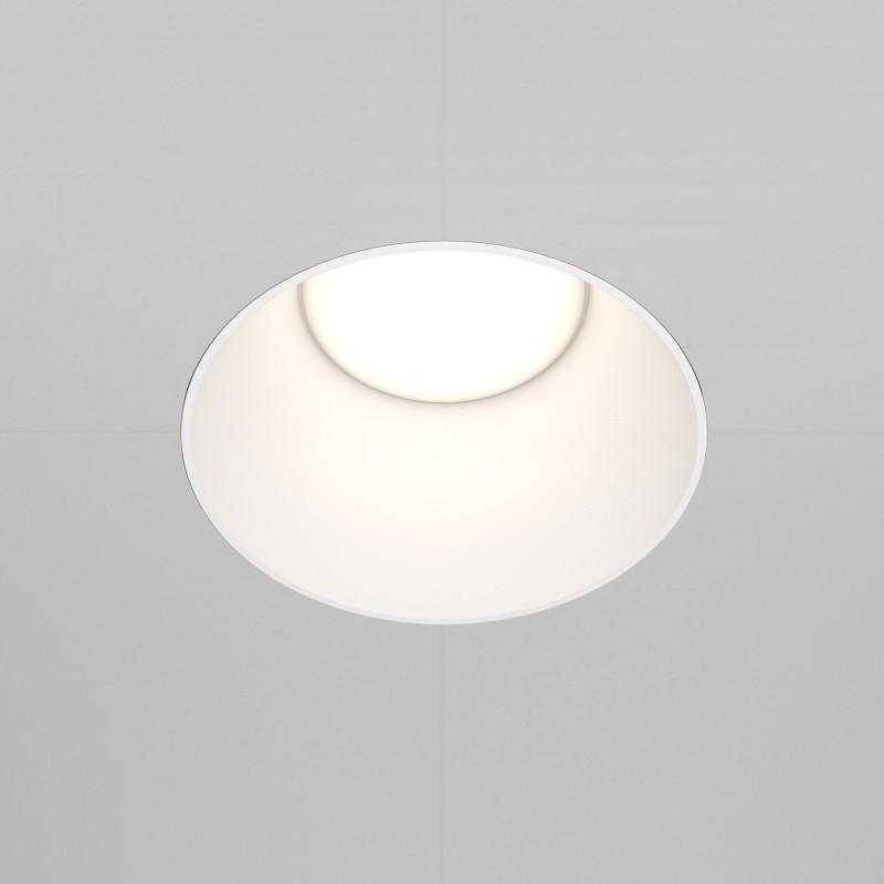 Светильник 14 см, Maytoni Downlight Share DL051-01-GU10-RD-W, белый