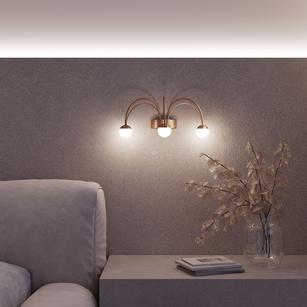 Светильник 42 см, 9W, 4000K, Eurosvet 90031/3, золото