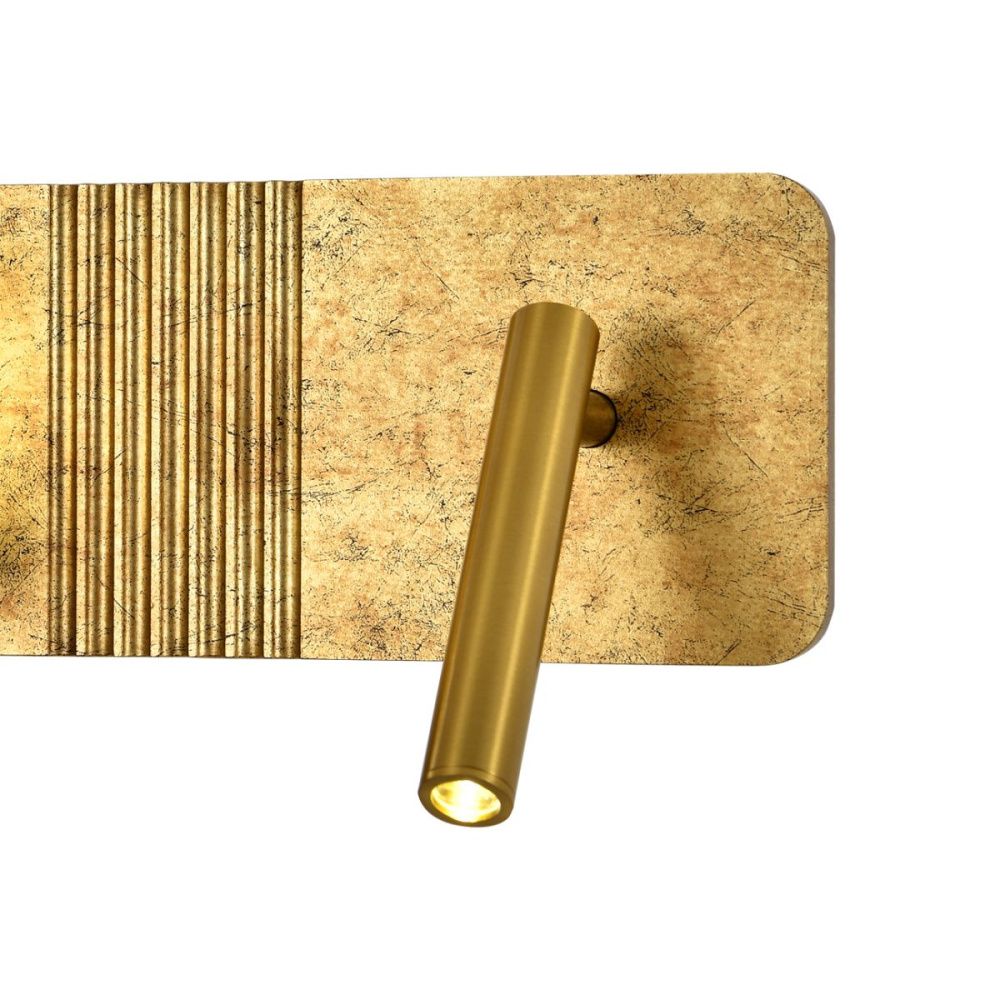 Настенный светильник 30 см, 10W, 4000K, Indigo Rilievo 14032/2W Gold V000199L, золото