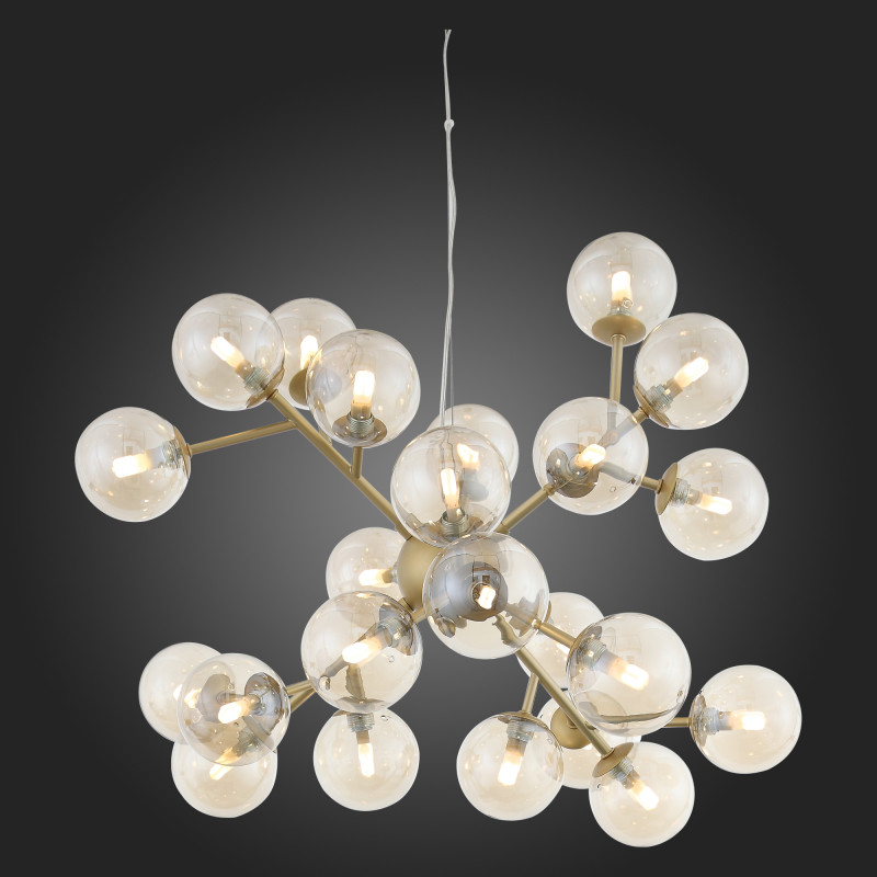 Люстра подвесная 65 см, 120W, 4000K ST LUCE PALLЕRE SL438.203.24 Золотистый