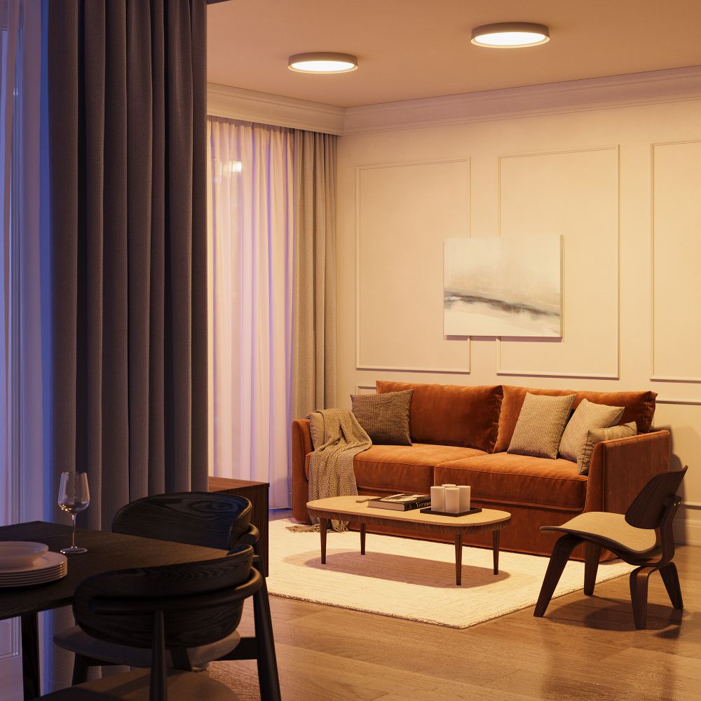 Светильник 40*5 см, *LED*35W, 2700-4000K, Maytoni Incognito MOD426CL-L32WK, Белый