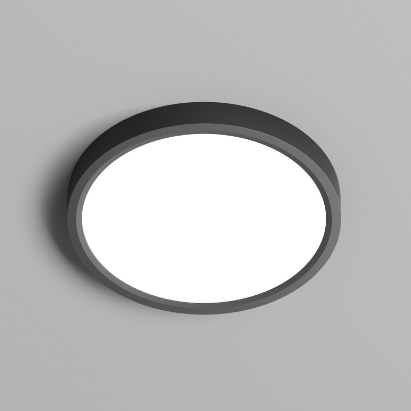 Накладной светильник *22*2,5 см, LED * 18W, 3000-6500К, Denkirs Thin DK6520-BK, черный