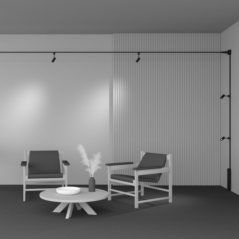 Трековый магнитный светильник 3 см, 5W, 3000K, Maytoni Focus Led TR163-1-5W3K-M-B, черный