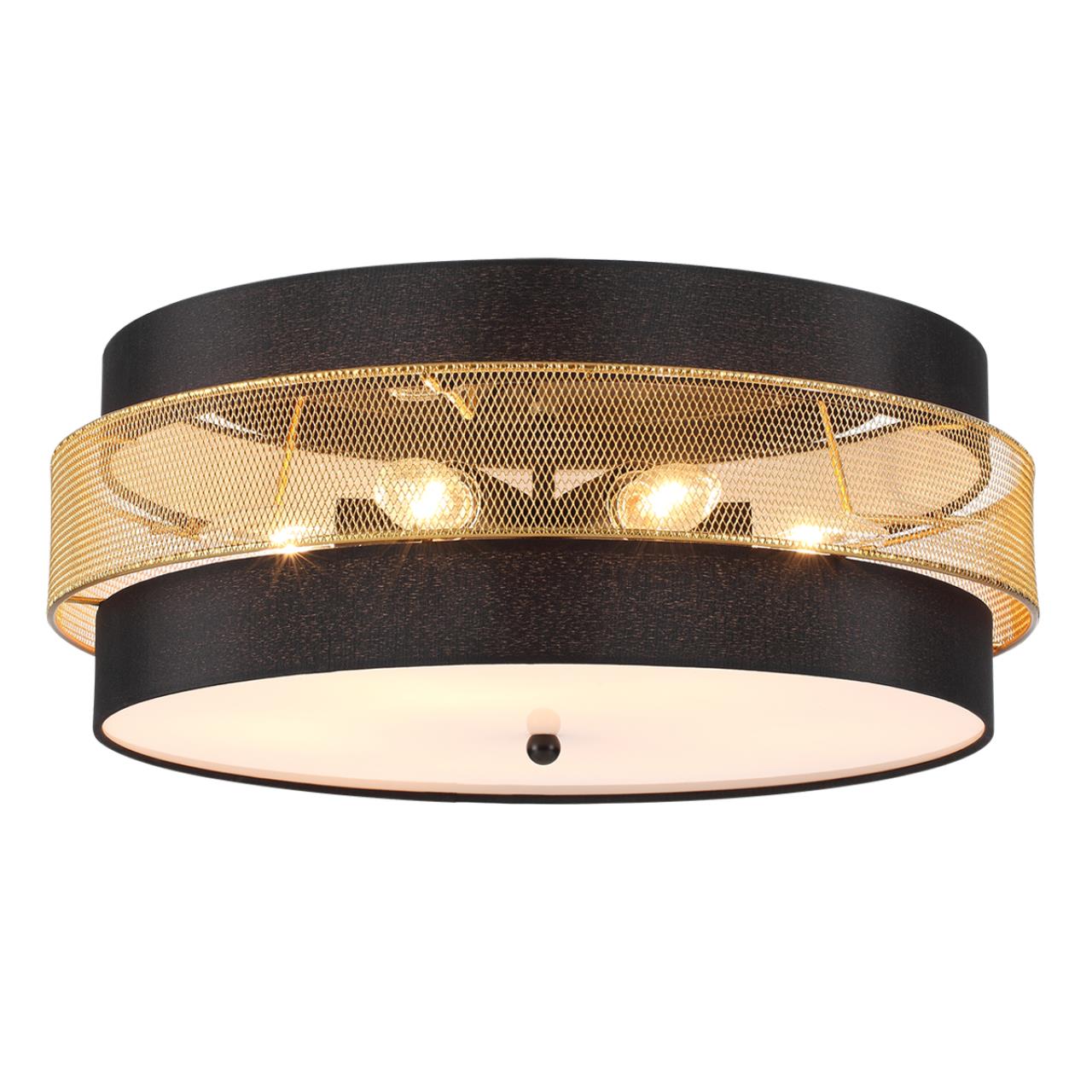 Потолочный светильник 50*20 см, 5*E27 Lumion ANIMAISA 8003/6C черный, золотой