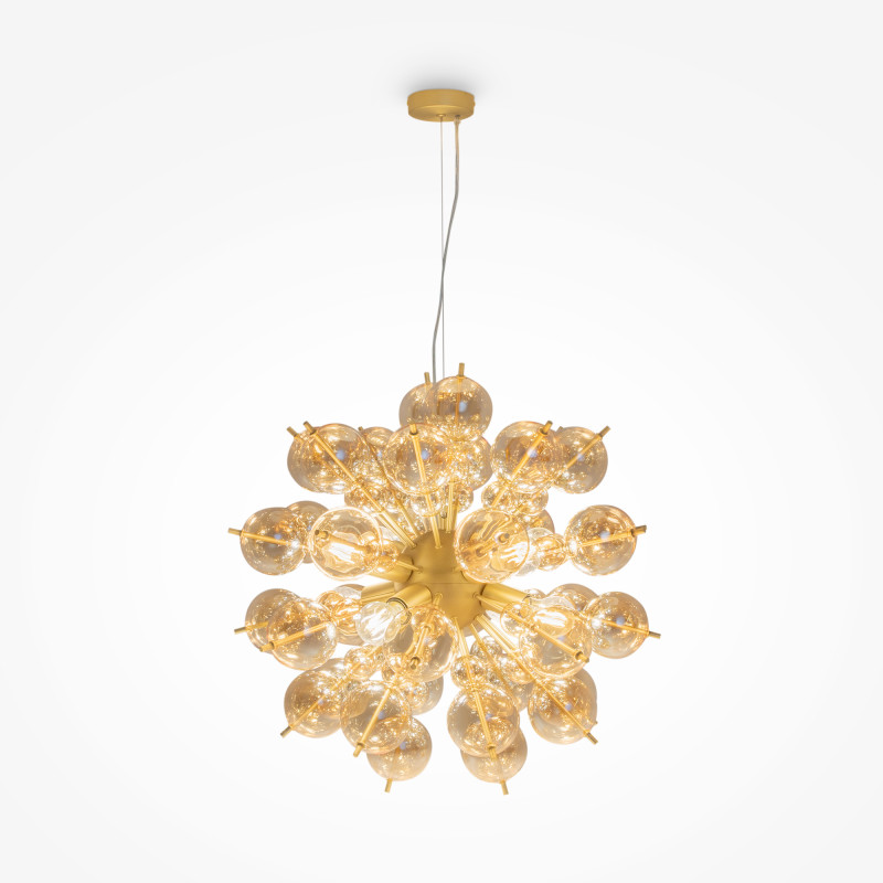 Подвесная люстра Maytoni Bolla MOD133PL-08BS, диаметр 64 см, латунь