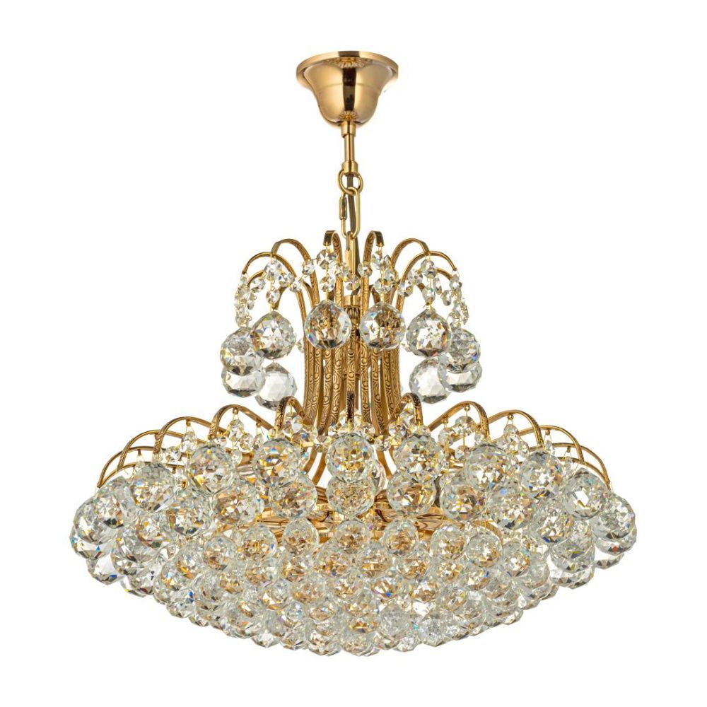 Люстра подвесная *50*37 см, 8*E14*40W, Arti Lampadari Alanno Alanno E 1.5.50.100 GB, Золото с чернением