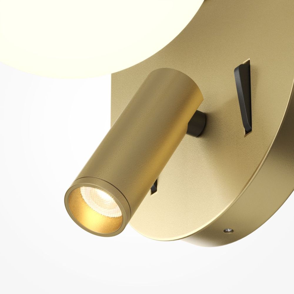 Бра 20 см, 9W, 3000K, Maytoni Dialogue MOD441WL-L8BS3K, латунь