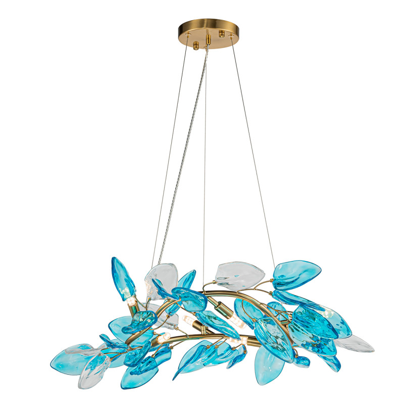 Люстра *60*150 см, 6*G9*20W, Indigo Modern V000448, золотой, 11043/6P Blue