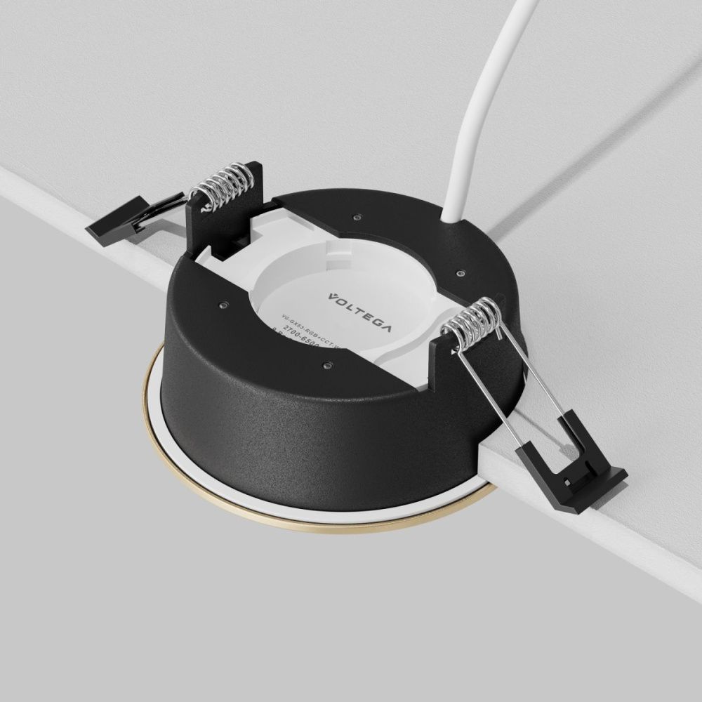 Встраиваемый светильник 10 см, вр 9 см Maytoni Technical Downlight Orb DL130-GX53-MG, черный-золото