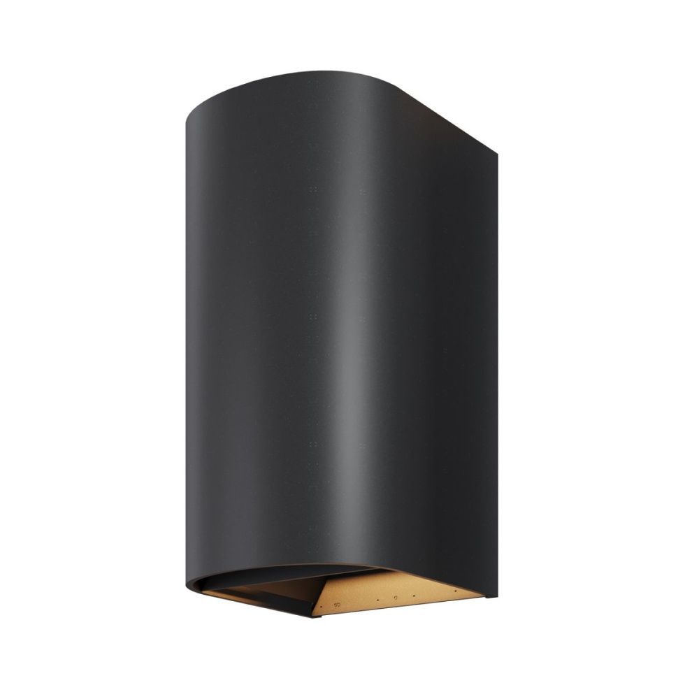 Уличный настенный светильник 23 см, 20W, 3000K, Maytoni Drape O526WL-L20B3K, черный