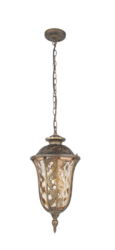 Уличный светильник Favourite Luxus 1495-1P, W280*H1400, золотисто-коричневый