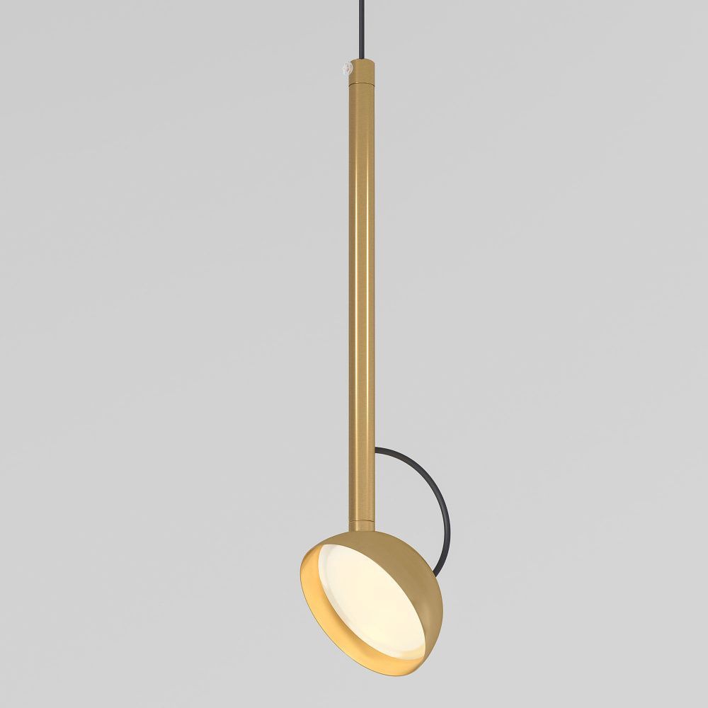 Подвесной акцентный светильник 6*6*133 см, LED, 7W, 3000K, Elektrostandard Join 50313 LED, латунь