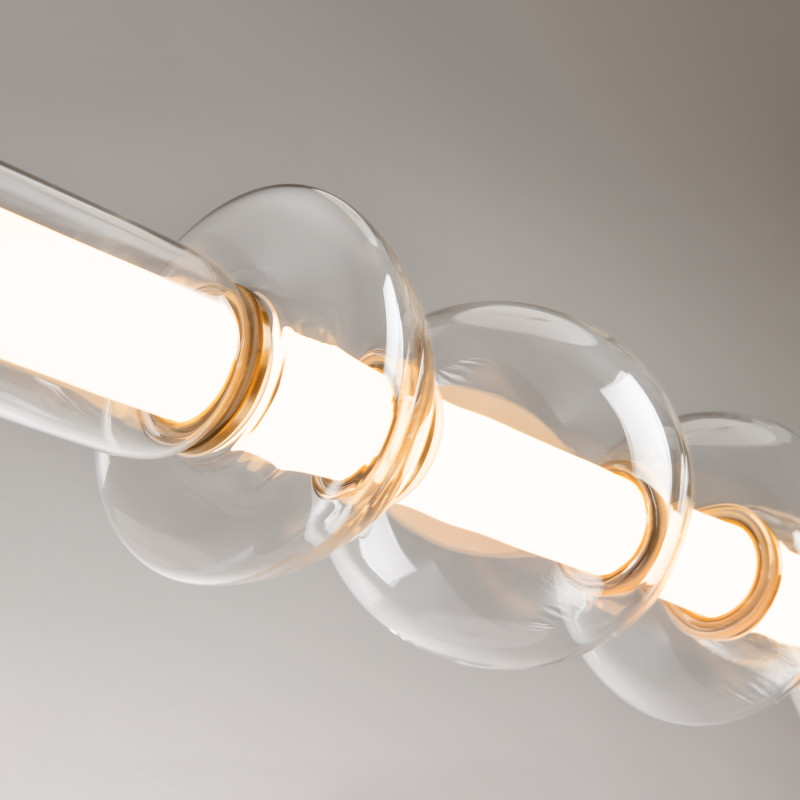 Подвесной светильник 98*16*39,5*137,5 см, LED*39W, 3000 К, Cosmo MOD210PL-L39BS3K Maytoni, Латунь