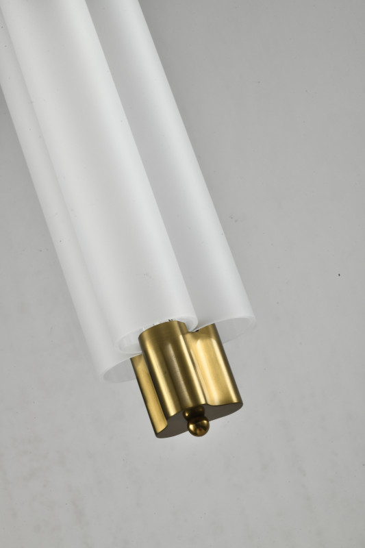 Подвесной светильник 12*150 см, LED, 8W, 4000K Zortes Algoda ZRS.1777.01, латунный
