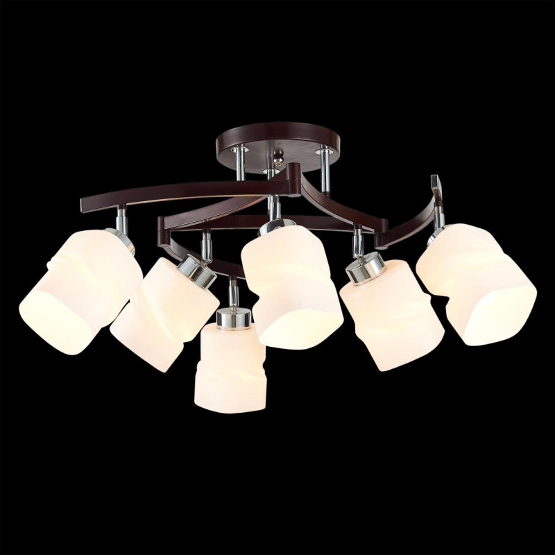 Люстра потолочная Citilux Берта CL126162 Хром + Венге