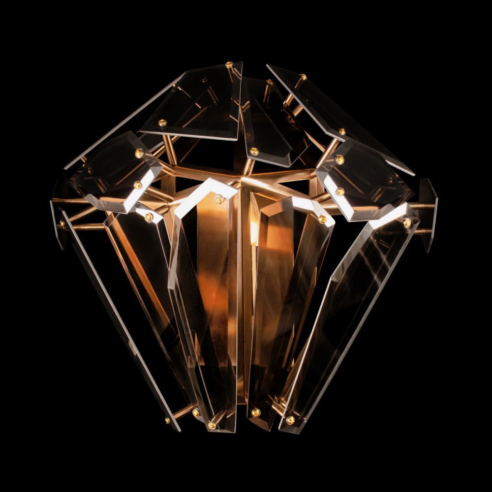 Настенный светильник 36 см, Loft IT Shard 10432W Smoke, бронза-дычатый