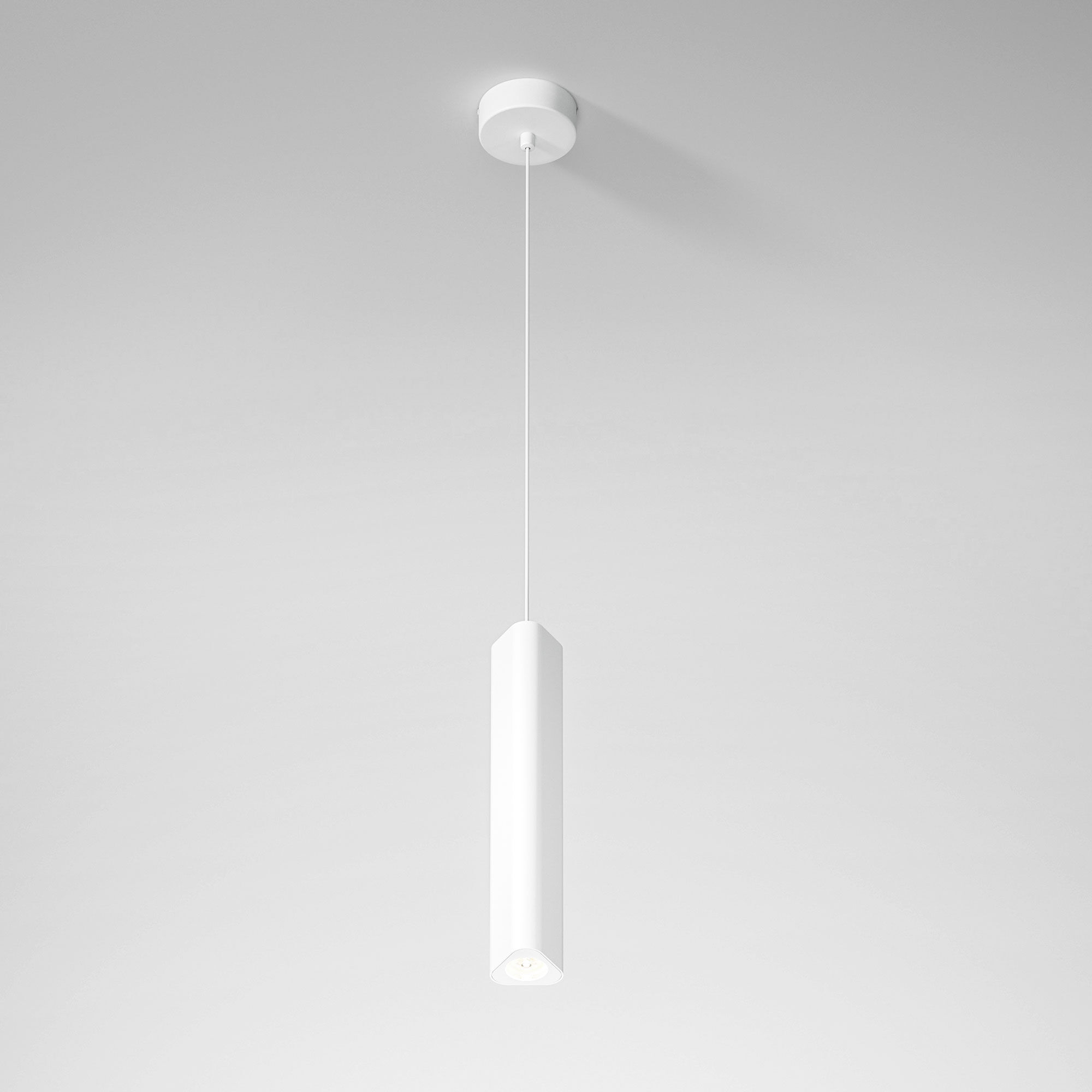 Светильник подвесной светодиодный 5 см, 12W, 3000K, Elektrostandard Trio 50310 LED, белый 