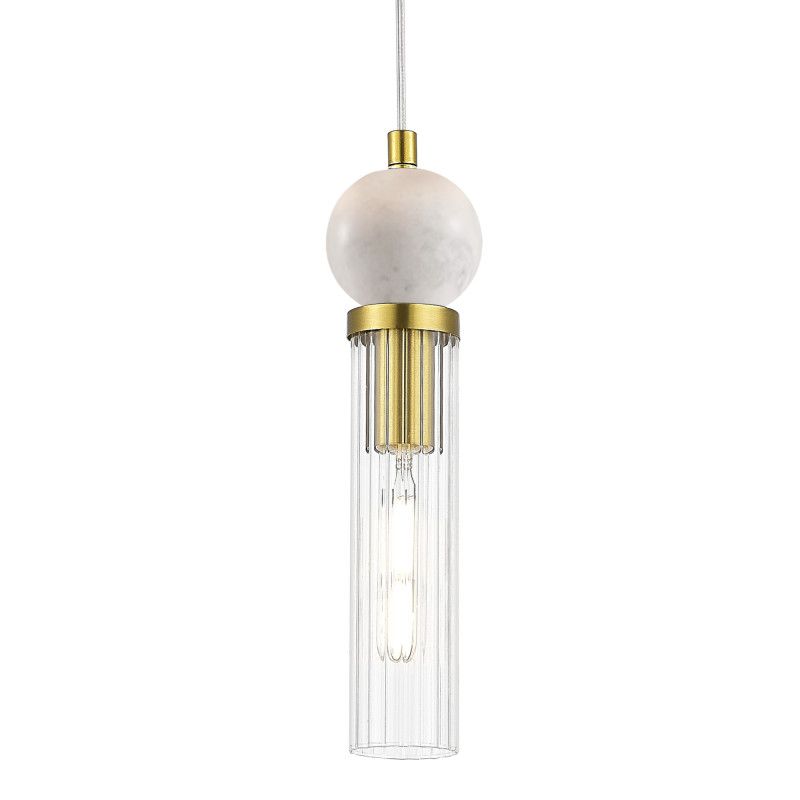 Подвесной светильник 7*200 см, 1*E14*40W, ST-Luce  SL1244.303.01, латунный