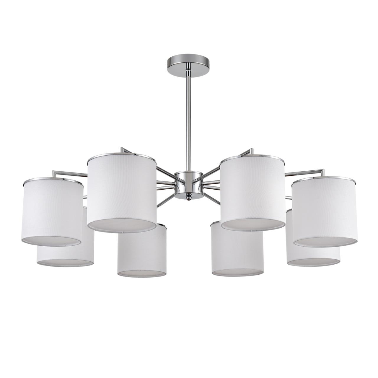 Люстра подвесная 91*80 см, 8*E14 Lumion SUNTORI 6591/8 хром, белый