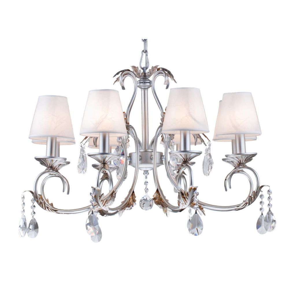 Люстра *73*44 см, 8*E14*40W, Arti Lampadari Imola Imola E 1.1.8 S, Серебро