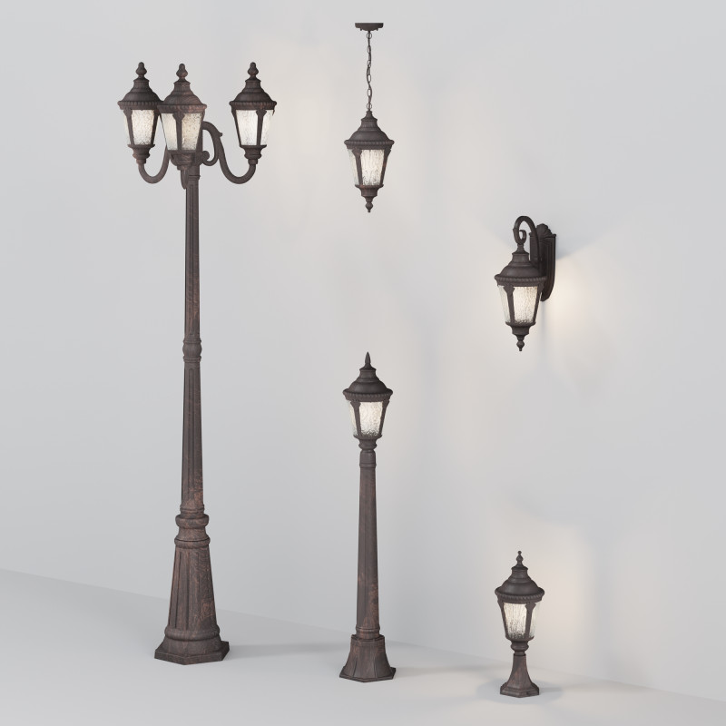 Ландшафтный светильник 47 см Maytoni Goiri O029FL-01BZ, коричневый-бронза