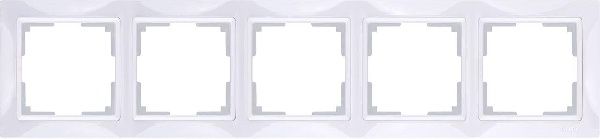 WL03-Frame-05/ Рамка на 5 постов (белый, basic), 4690389098796
