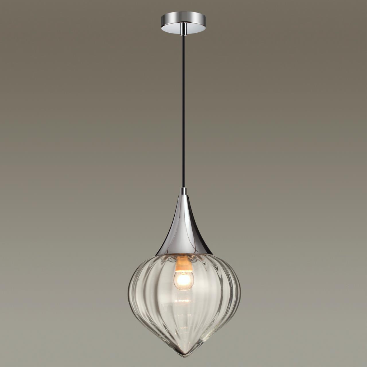 Подвесной светильник диаметр 23 см Odeon Light Kesta 4949/1 Хром