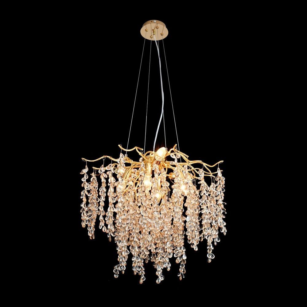 Люстра 60*60*98 см, 8*E14 Gerhort G31327/8B GD+CL+TEA, Золото