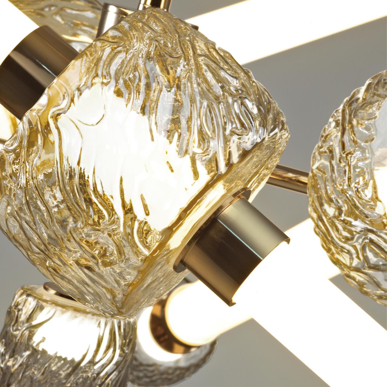 Люстра 82,5*82,5*100 см, 1 LED*54W, 3000 К, Odeon Light Kliff, античная бронза 5426/54CL