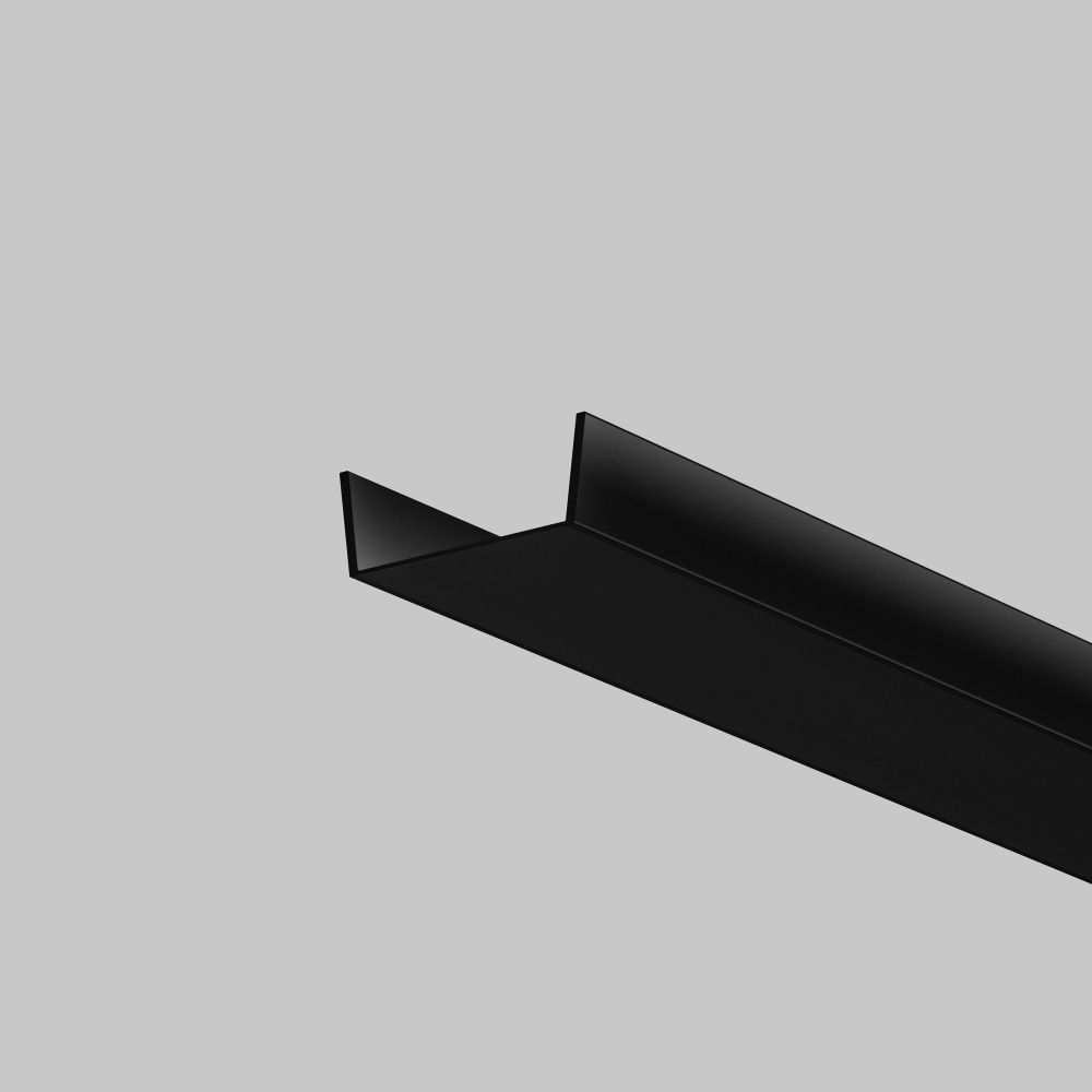 Рассеиватель для профиля 15×06 (Чёрный, 2 м), ALM-001-B-DF-2M 642021, 200*1*0 см, Maytoni Led Strip 642021, Черный