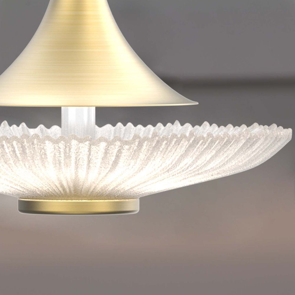 Подвес 15*150 см, 1*LED, 6W, 4000K, Favourite Wilet 4657-1P, золотой матовый