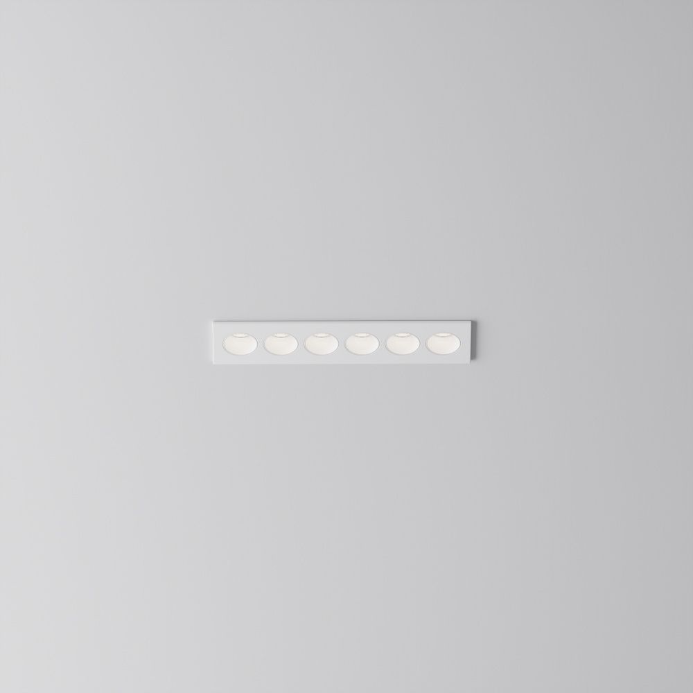 Встраиваемый светильник  DL065-12W3-6K-W 13,15*3,1*-3,95 см, *LED*12W, 6000K, Maytoni technical Points DL065-12W3-6K-W, Белый