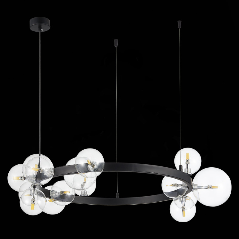 Светильник подвесной 90 см, 75W, 3000K ST LUCE NECTON SL1165.402.15 Черный