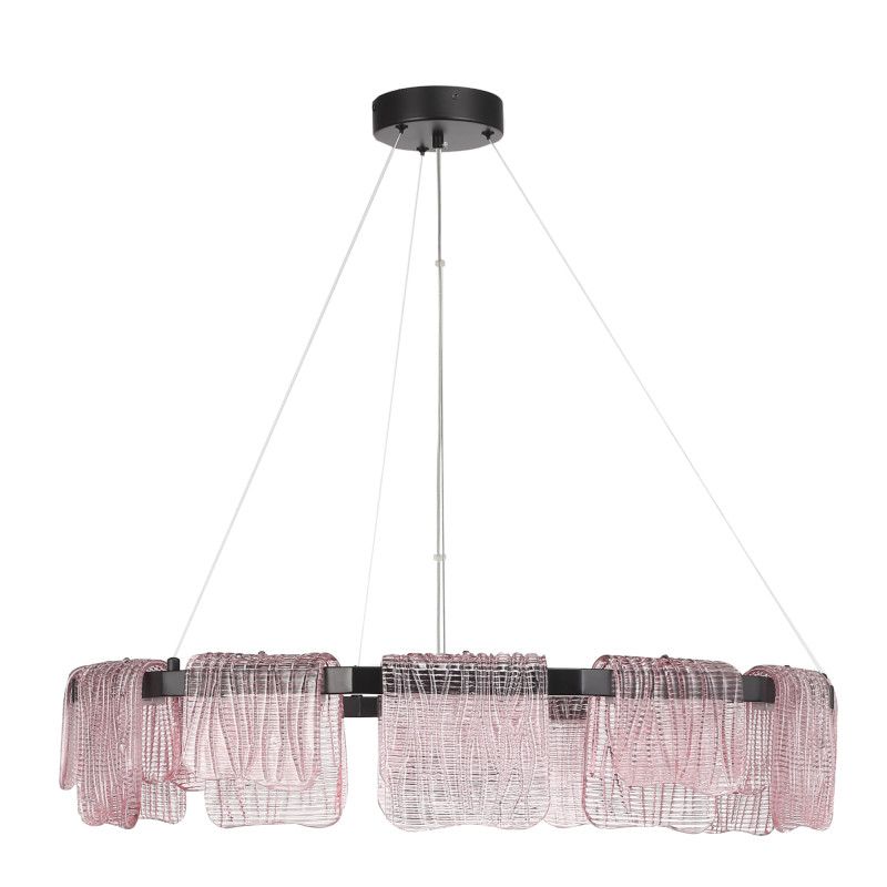 Подвесная люстра 80*150 см, 1*LED*66W, 4000K, ST-Luce Voile SL6021.403.66, черный