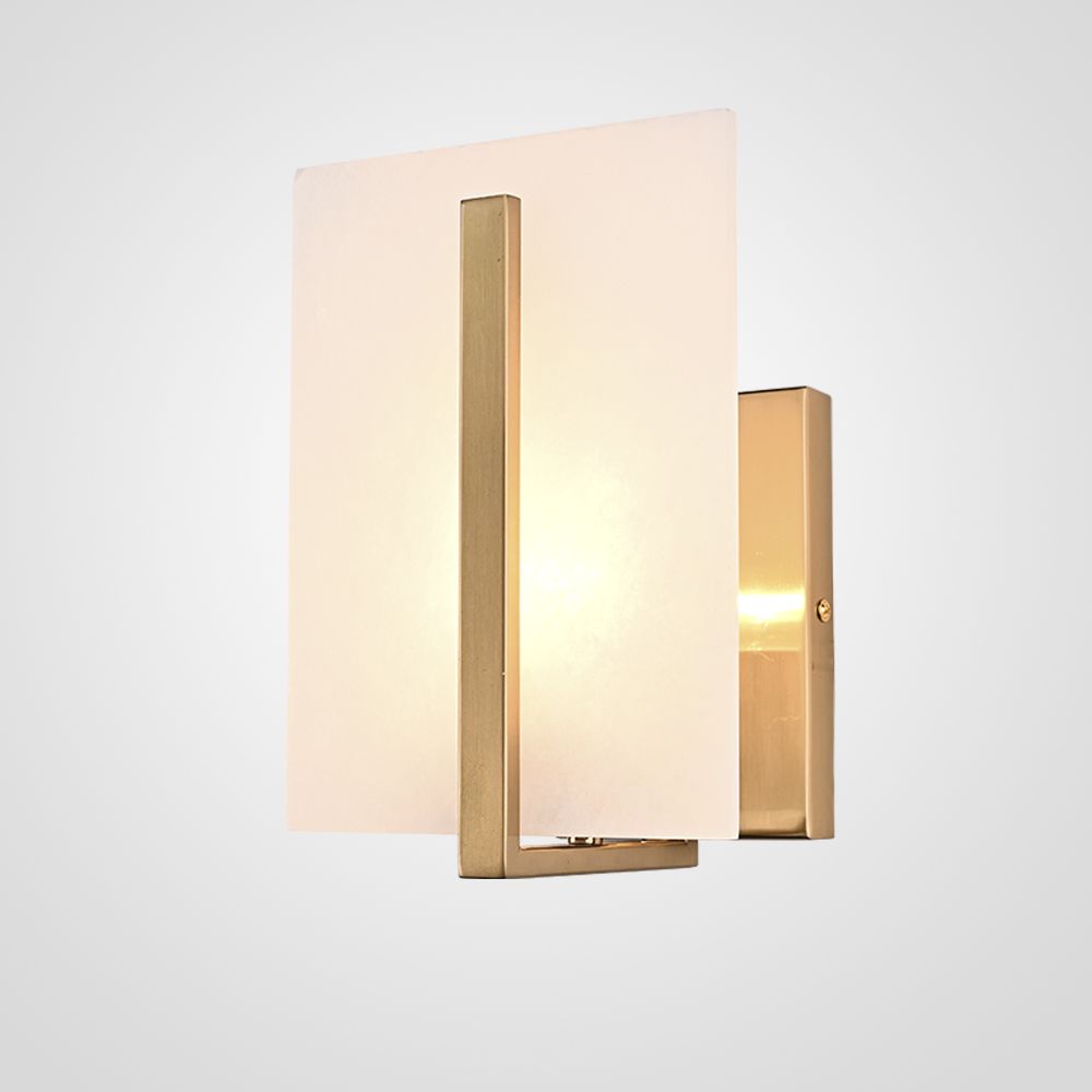 Бра Marble square Wall Lamp 18*18*24 см, 1*E27*60W, ImperiumLoft 44.235, Латунь