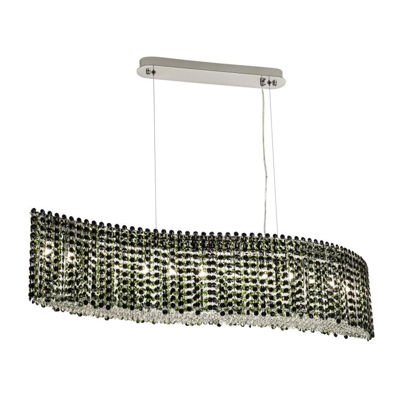 Подвесная люстра 120*20*120 см, G9 14xG9W, Хром MODELUX ML.320.14