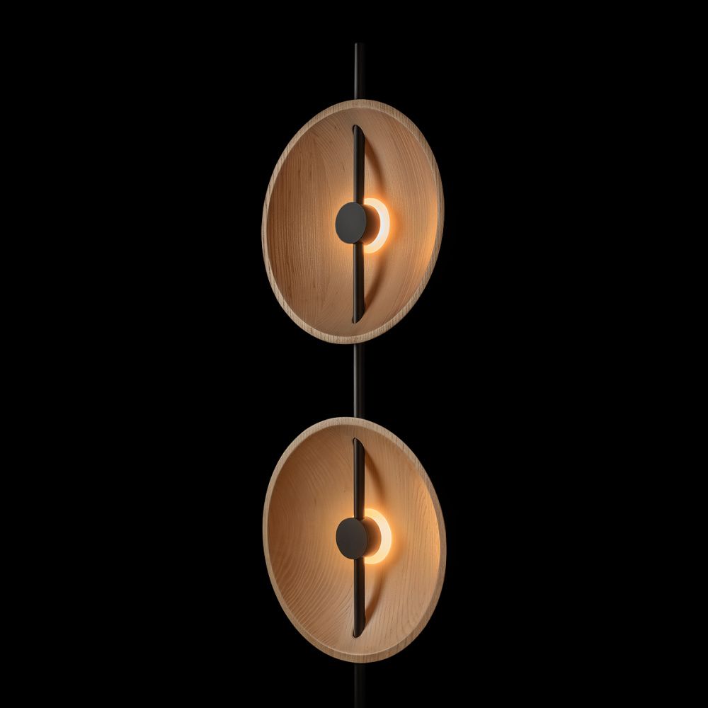 Торшер 170 см, 10W, 3000K, Loft IT Wood 10451F, черный-дерево