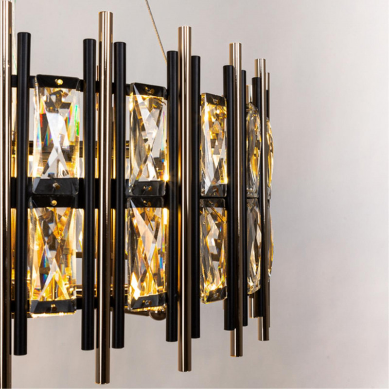 Светильник 50 см, Arte Lamp Alruba A1043SP-6BK, черный-золото