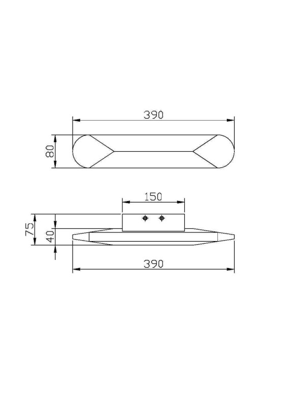 Бра 7,5*39*8 см, LED, 8W, 3000К, Maytoni Motion MOD276WL-L8B3K черный