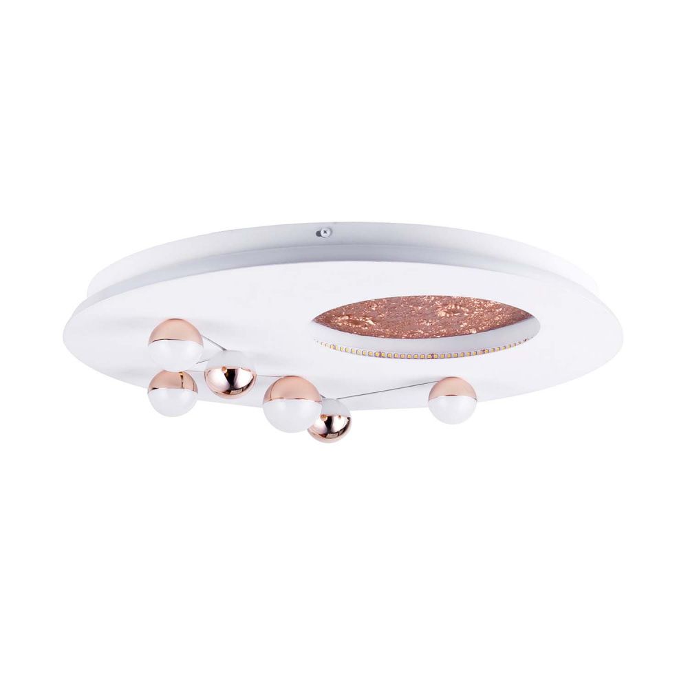 Потолочный светильник 50*10 см, 5*LED, 42W, 4000K, Favourite Plaides 4630-5C, белый
