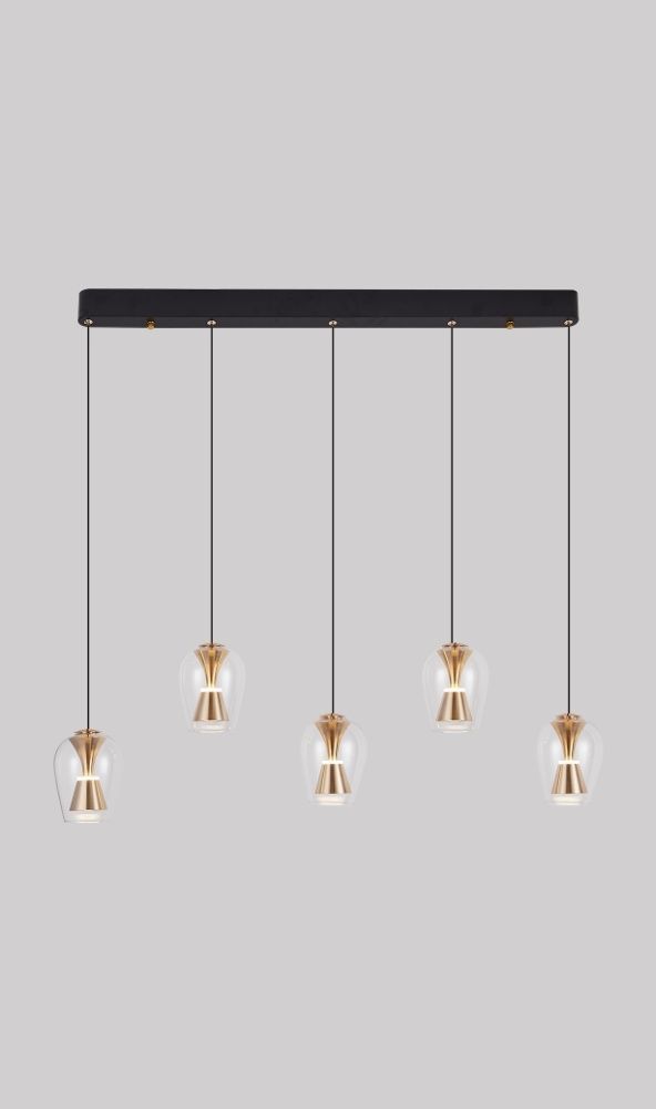 Светильник YD606-5, L800 / H130 LED, 40W, 3500K, Alva Donna, Черный