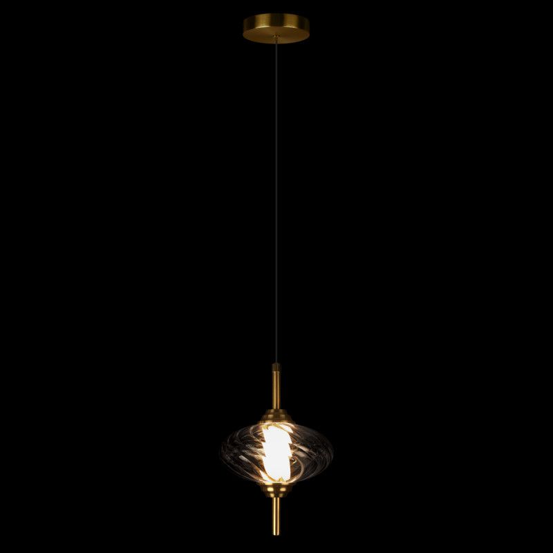 Подвесной светильник *15*-22,5 см, 1*LED*30W, 4000K, LOFT IT Helix 10421/C Smoke, бронзовый