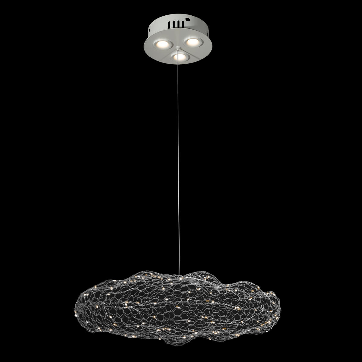 Подвесной светильник 55*35 см, LED 3000K LOFT IT Cloud 10247/550 Silver серебро
