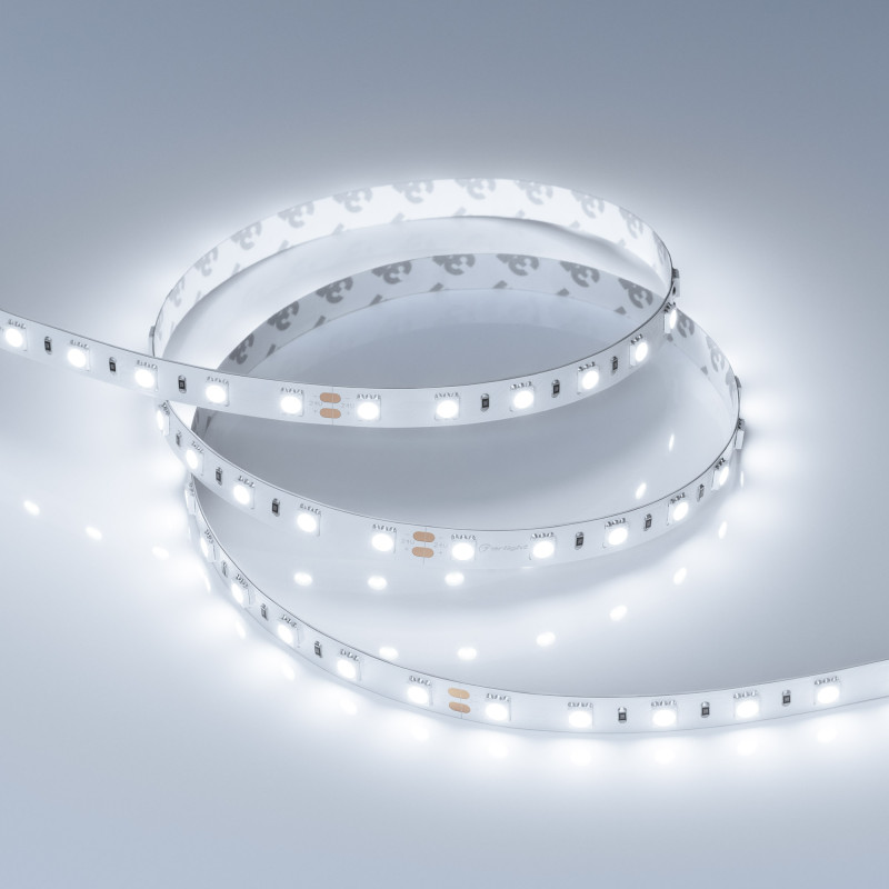 Лента RT-B60-10mm 24V Cool 8K (14.4 W/m, IP20, 5060, 5m) (Arlight, 14.4 Вт/м, IP20) 013757(2). Цена указана за 5 метров. Продается кратно 5 метрам.