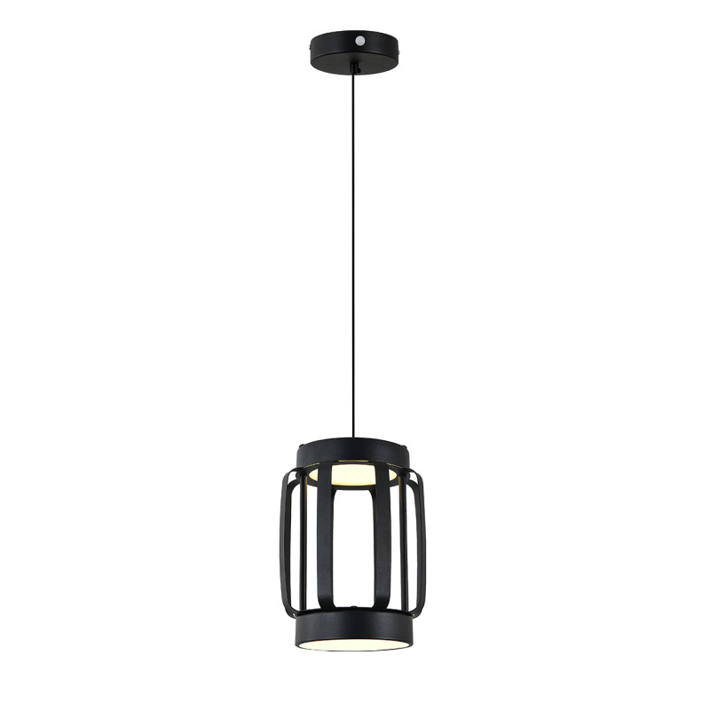 Подвесной светильник 15*15*150 см, LED, 24W, 3000К-6000K, Indigo CAPSULA V000155L черный, 14027/2P Black
