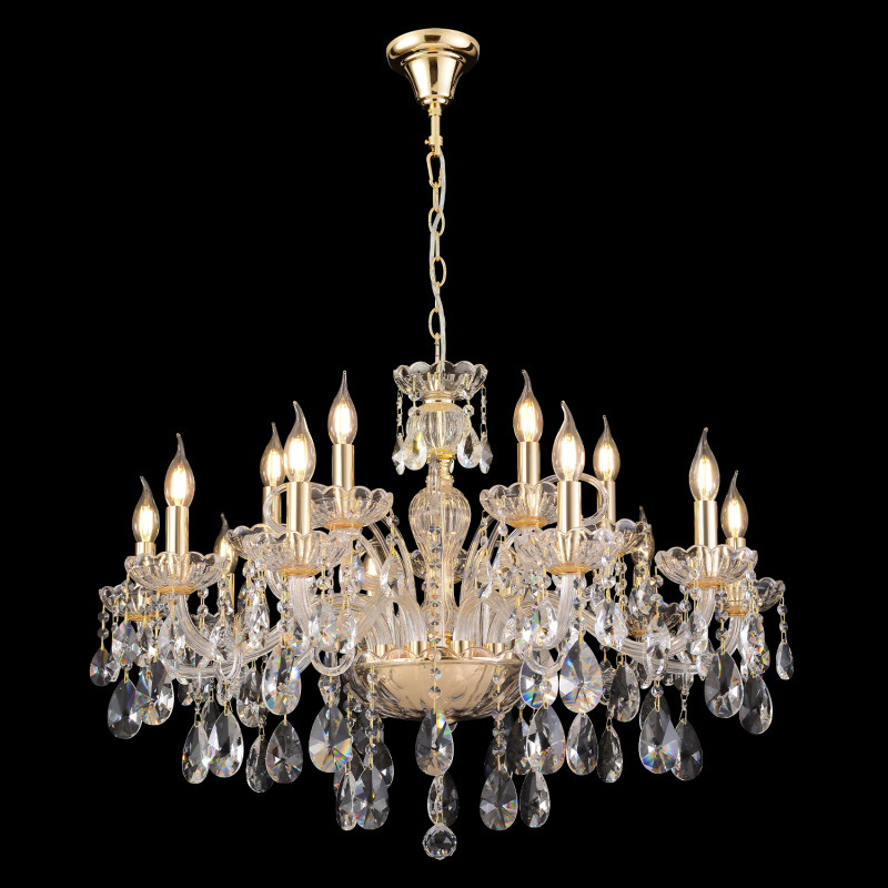 Светильник 85 см, Crystal Lux MONICA SP10+5 GOLD, золото